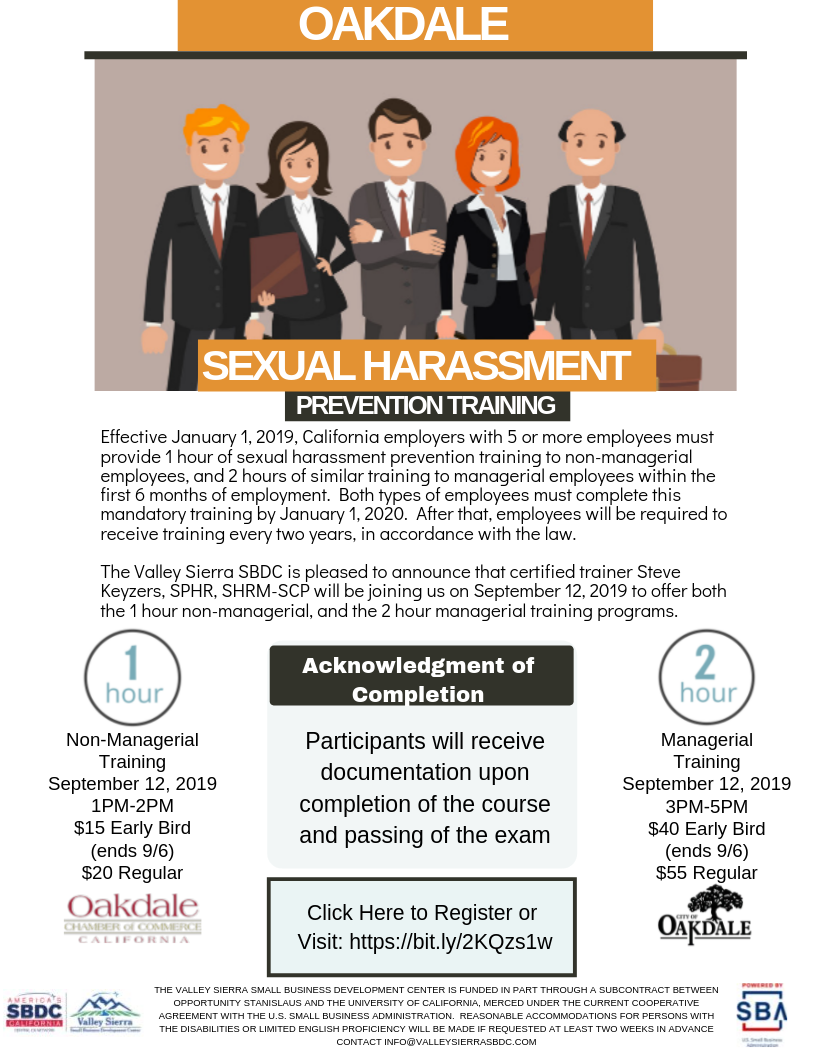 Copy of Sexual Harassment Training Oakdale_9_12_FLYER