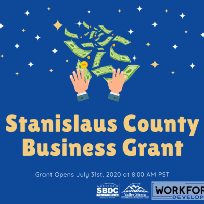 Stanislaus County Business Grant Now Available Flier